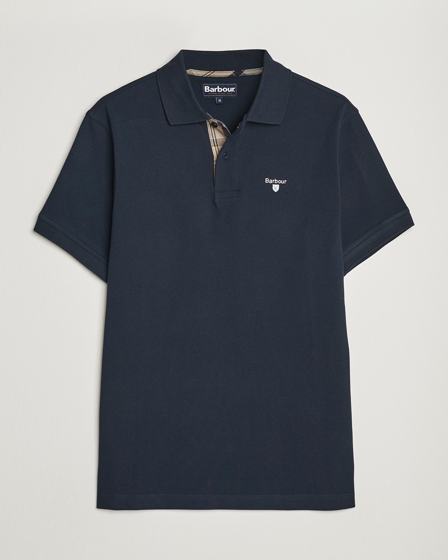 Herre | Pikéer | Barbour Lifestyle | Tartan Pique Polo Navy