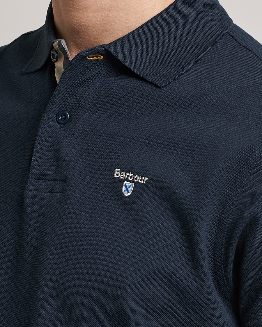 Herre | Pikéer | Barbour Lifestyle | Tartan Pique Polo Navy