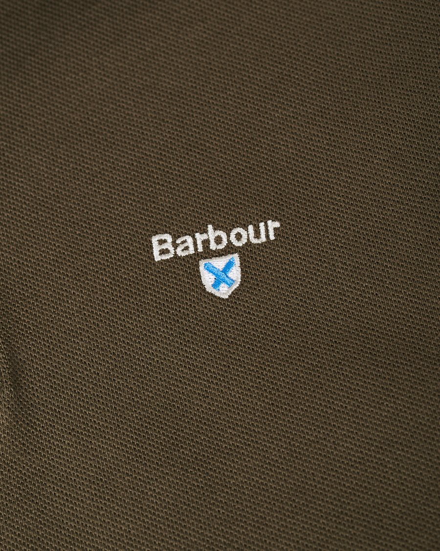 Herre | Pikéer | Barbour Lifestyle | Tartan Pique Polo Dark Olive