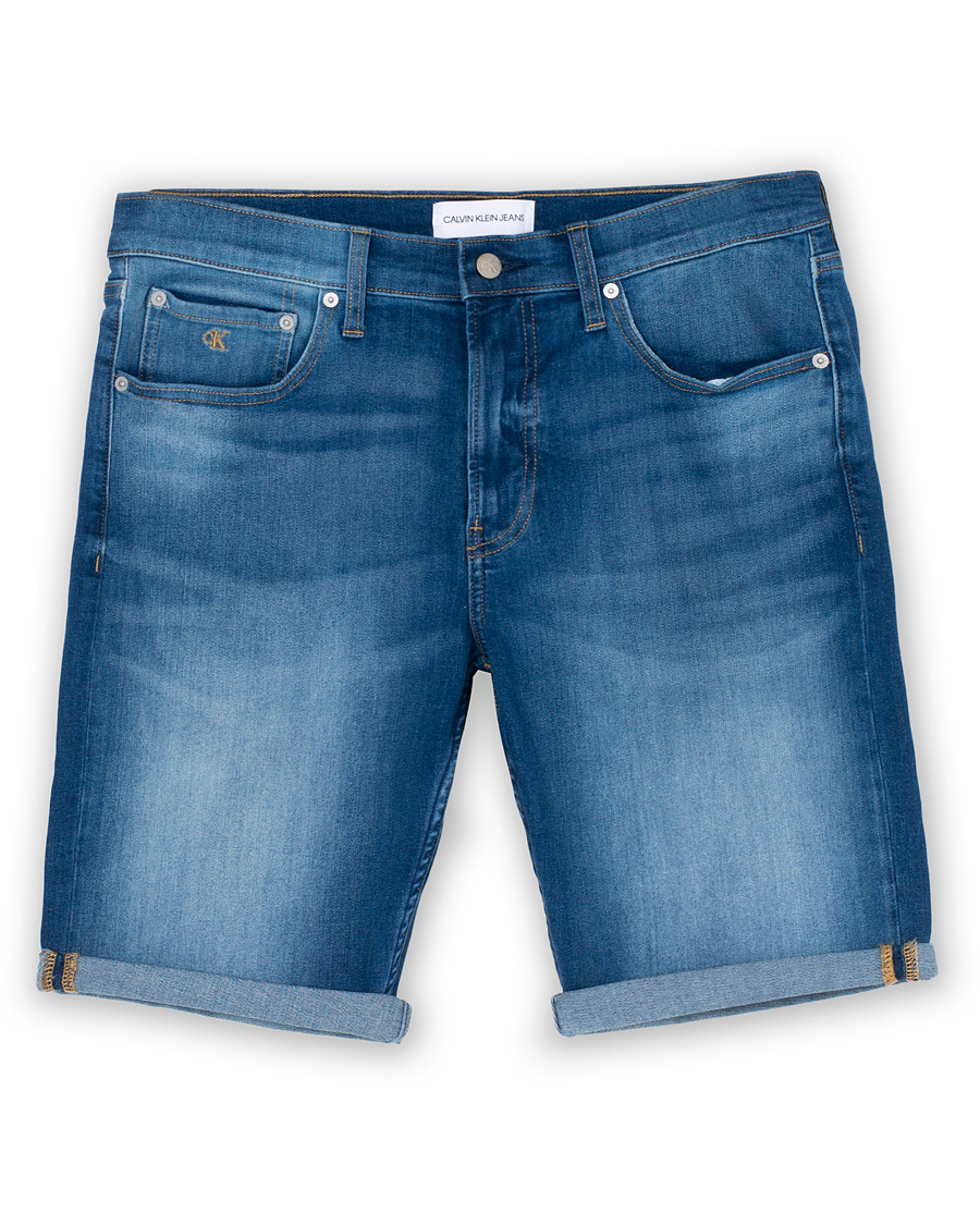 Herre | Shorts | Calvin Klein Jeans | Regular Fit Shorts Mid Blue