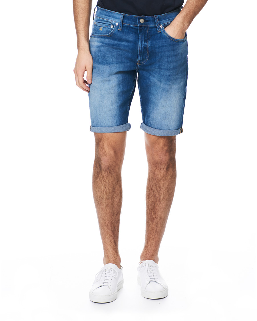 Herre | Shorts | Calvin Klein Jeans | Regular Fit Shorts Mid Blue
