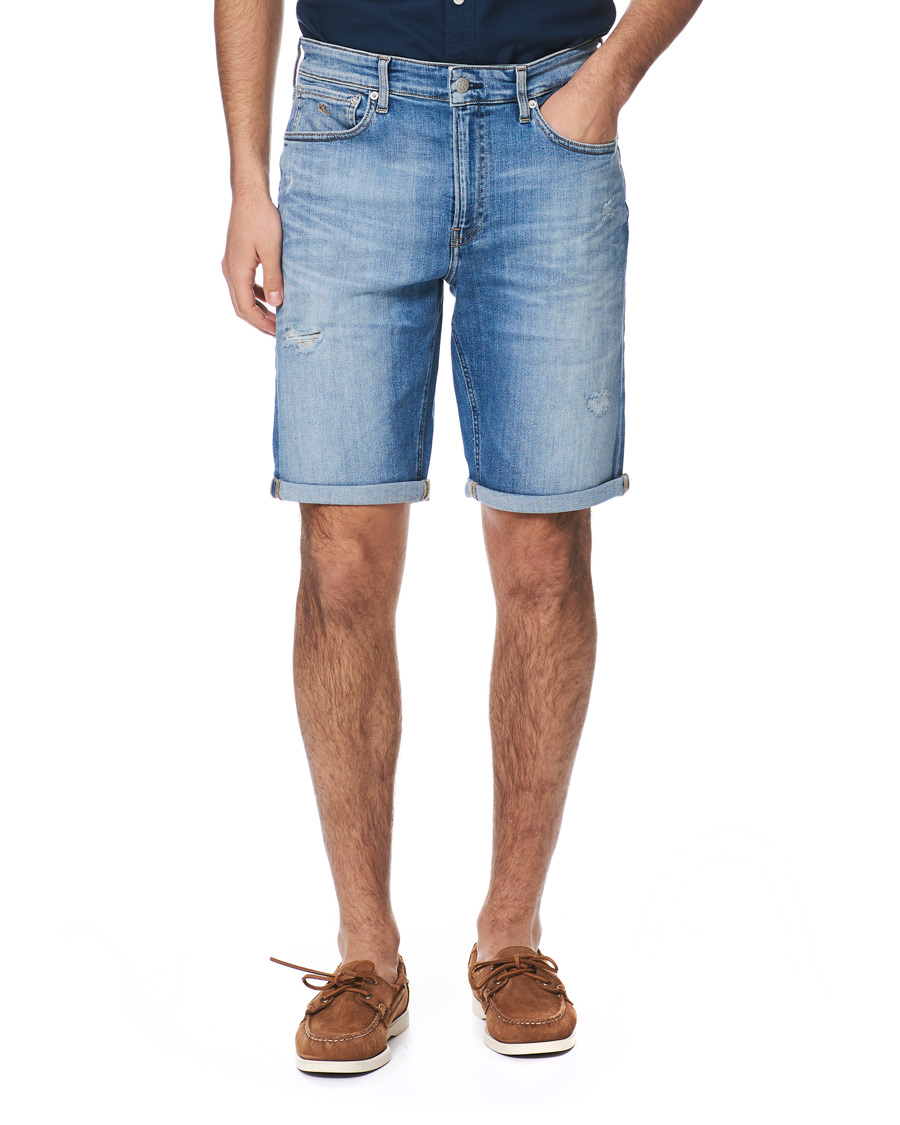 Herre | Shorts | Calvin Klein Jeans | Regular Fit Destroyed Shorts Bright Blue