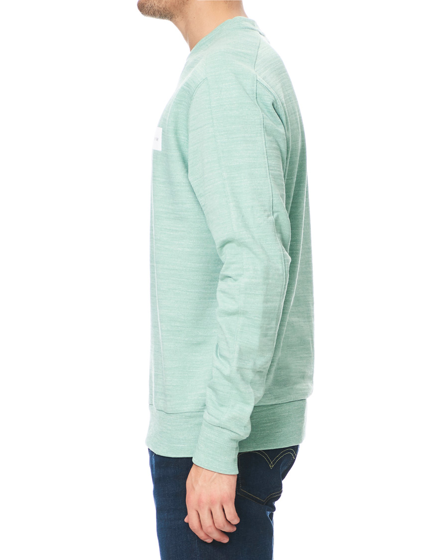 Herre | Gensere | Calvin Klein | Mouline Chest Logo Crew Neck Sweatshirt Granite Green