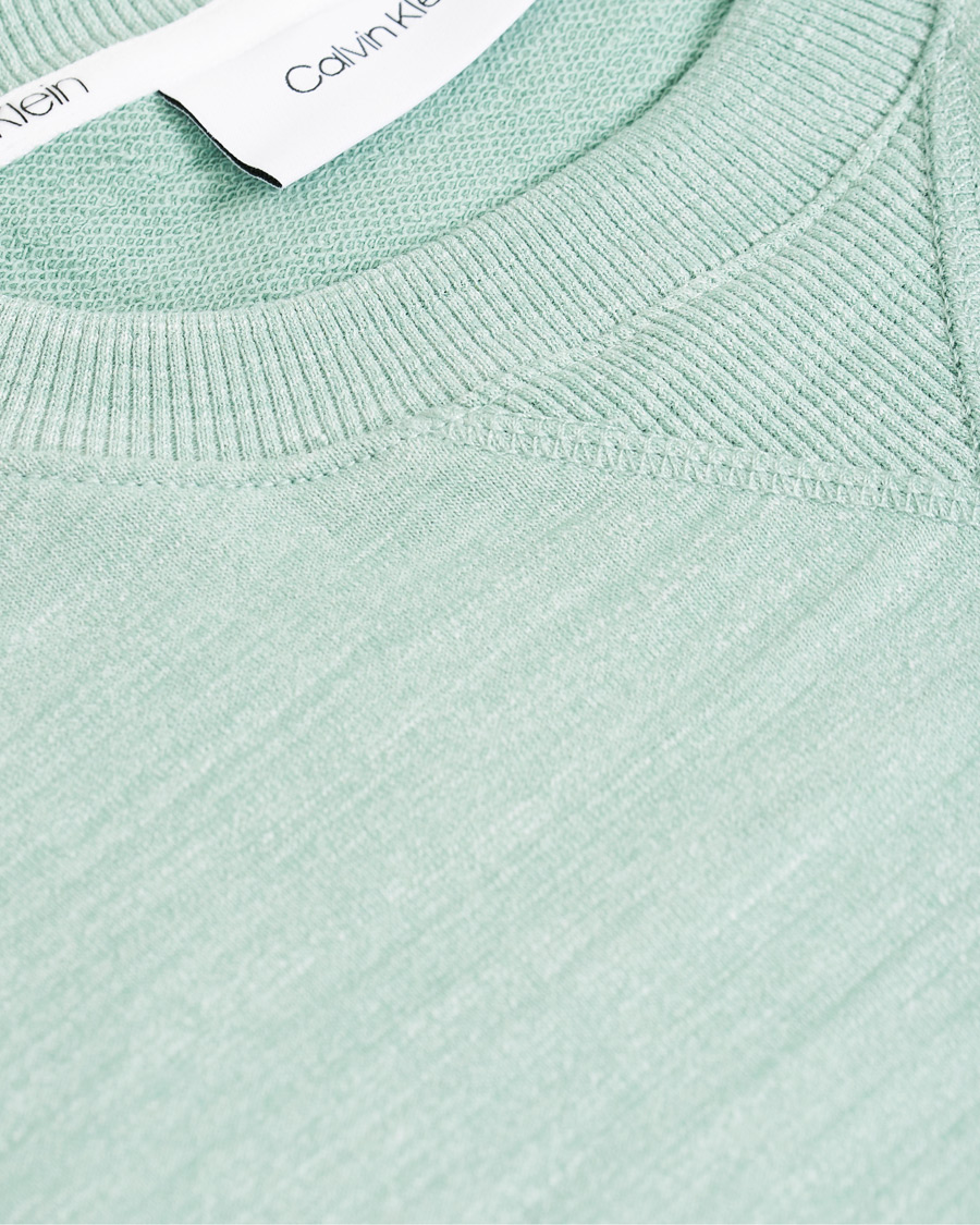 Herre | Gensere | Calvin Klein | Mouline Chest Logo Crew Neck Sweatshirt Granite Green