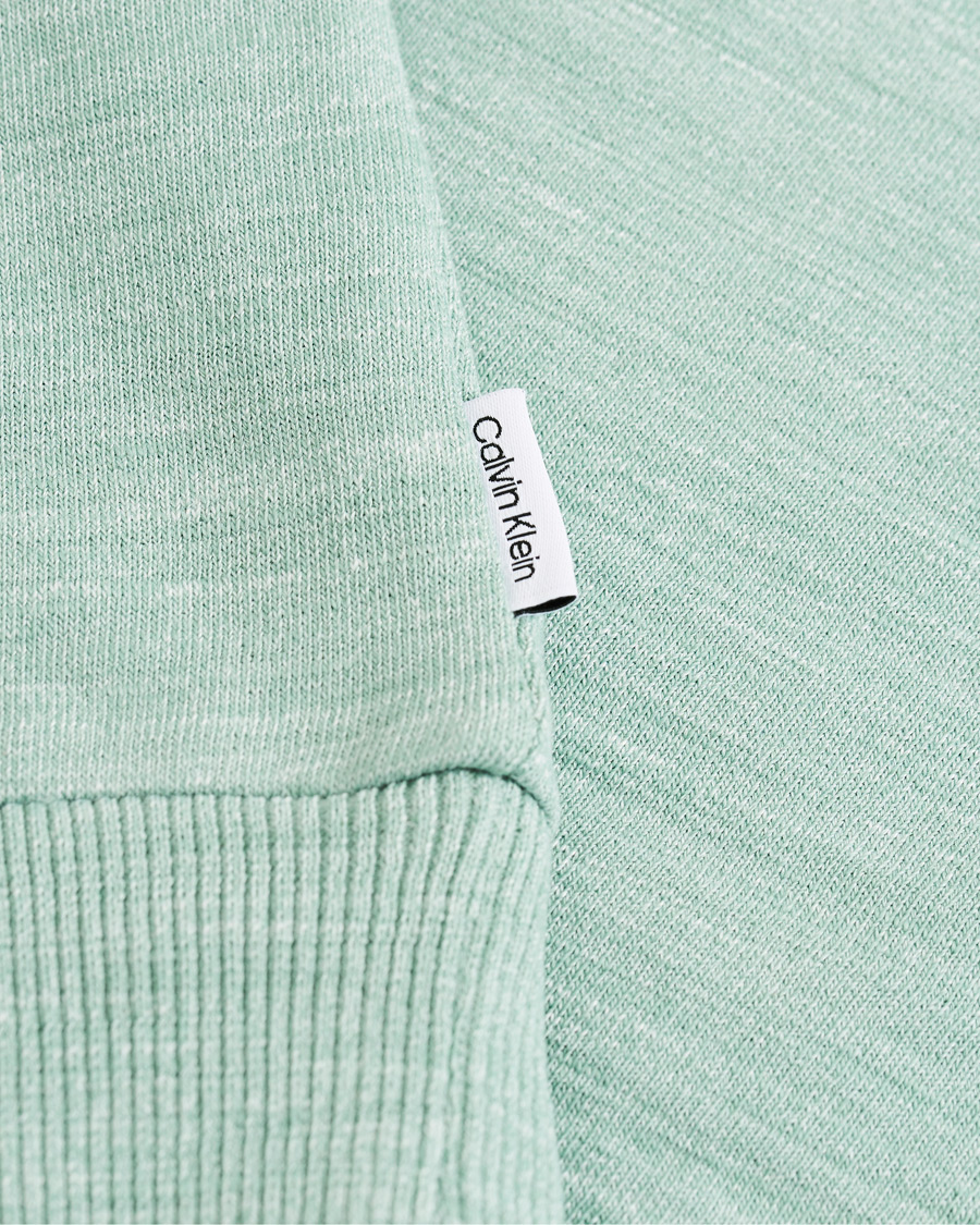 Herre | Gensere | Calvin Klein | Mouline Chest Logo Crew Neck Sweatshirt Granite Green