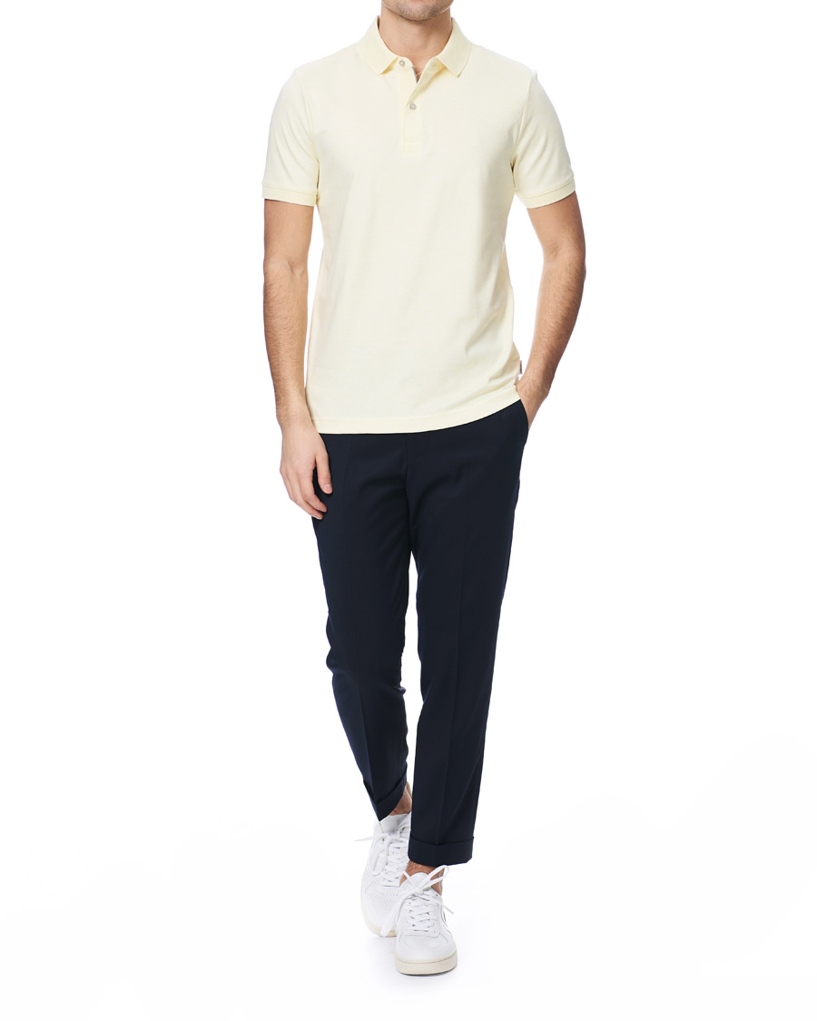 Herre | Pikéer | Calvin Klein | Slim Fit Soft Interlock Polo Pastel Yellow Heather