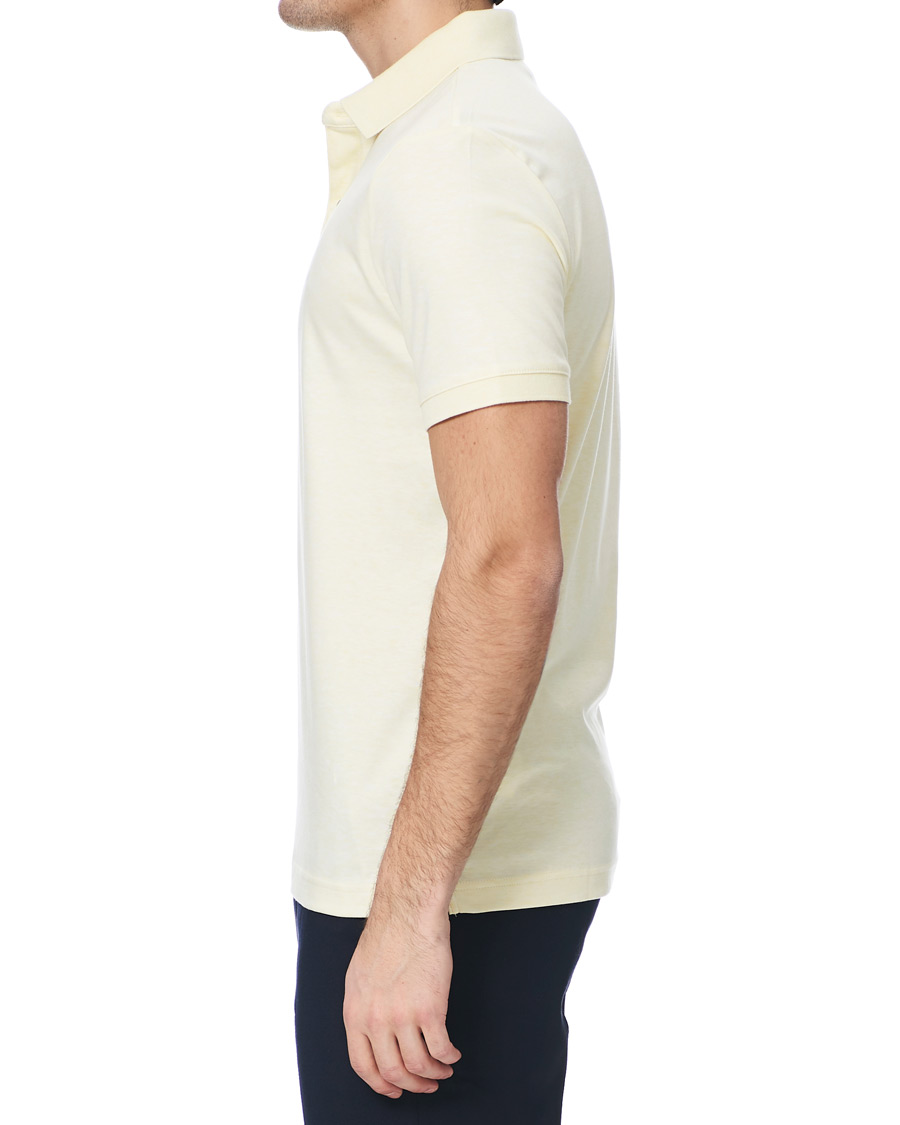 Herre | Pikéer | Calvin Klein | Slim Fit Soft Interlock Polo Pastel Yellow Heather