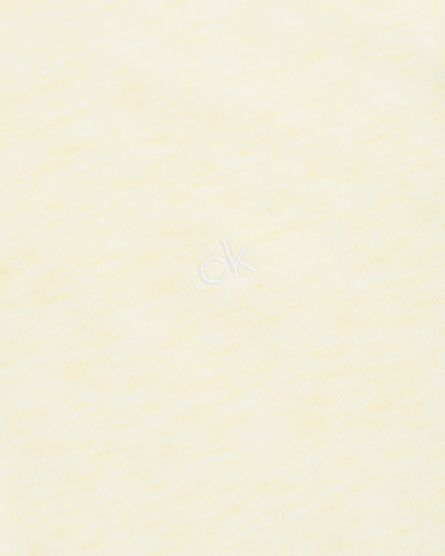Herre | Pikéer | Calvin Klein | Slim Fit Soft Interlock Polo Pastel Yellow Heather