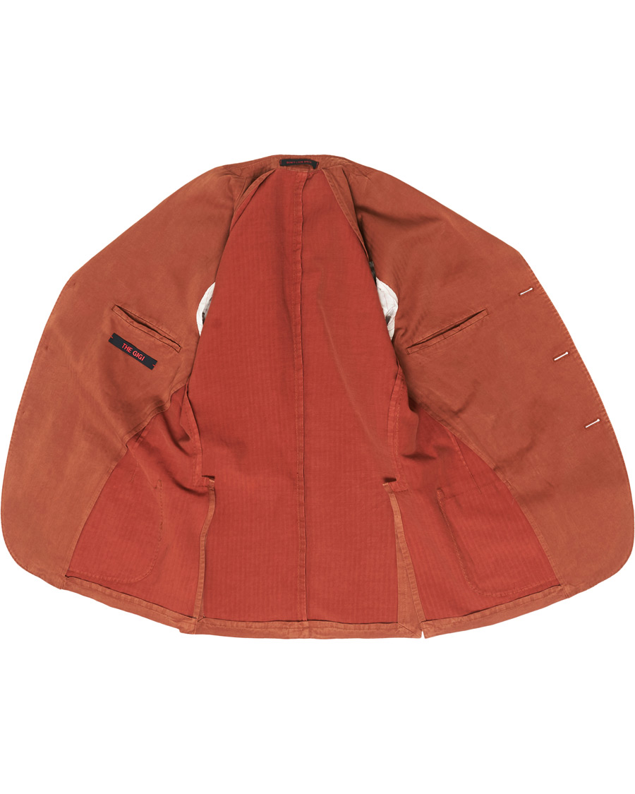 Herre | Dressjakker | The Gigi | Linen Herringbone Blazer Orange