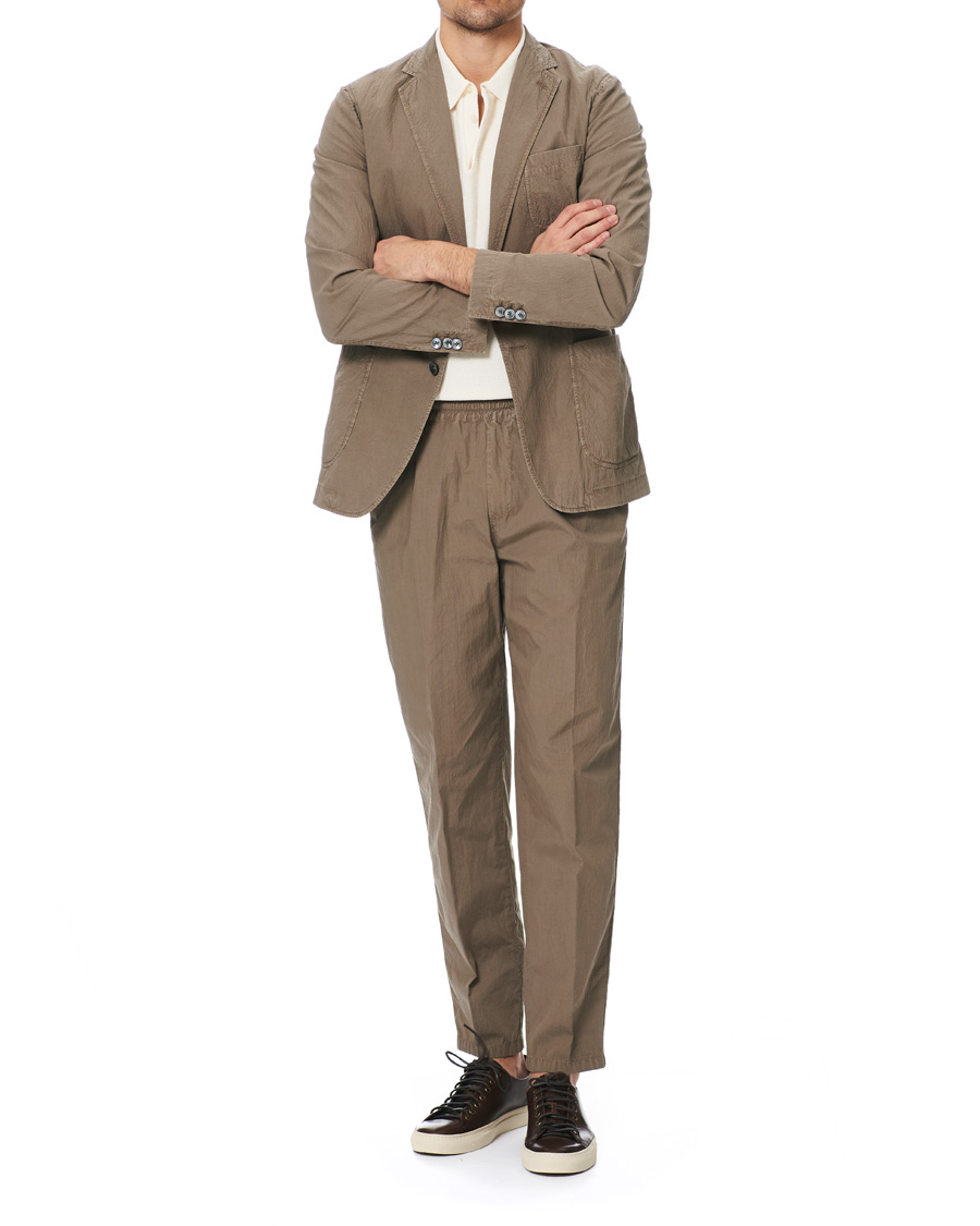 Herre | Dressjakker | The Gigi | Soft Seersucker Blazer Olive
