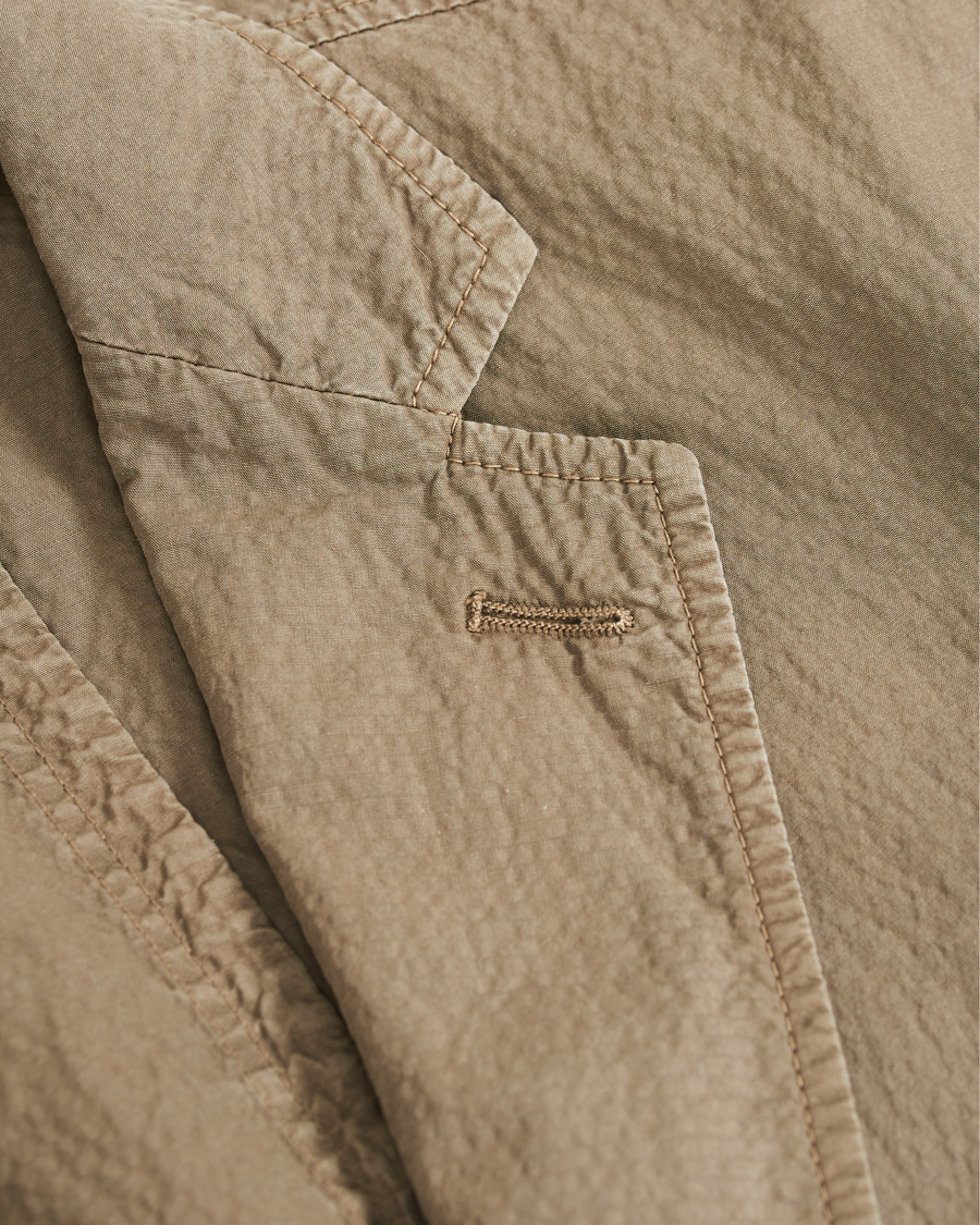 Herre | Dressjakker | The Gigi | Soft Seersucker Blazer Olive