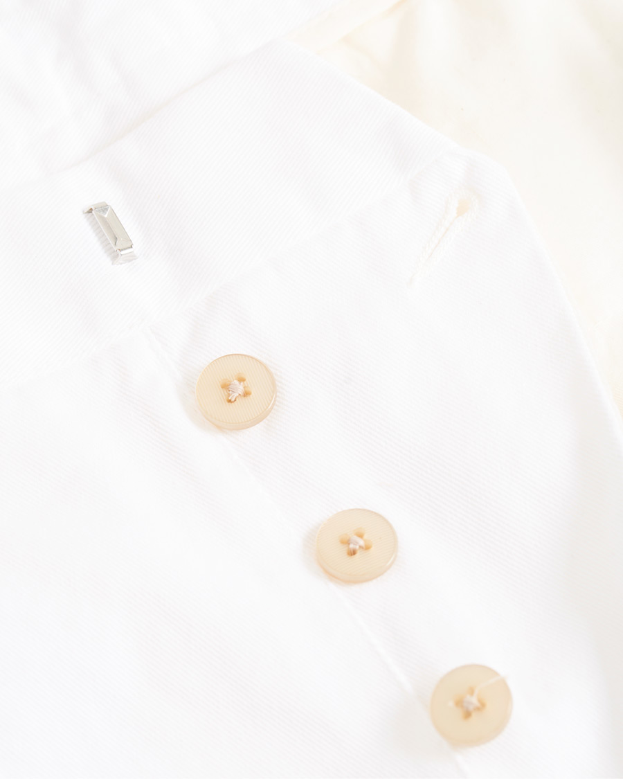 Herre | Bukser | The Gigi | Tonga Pleated Cotton Chinos White