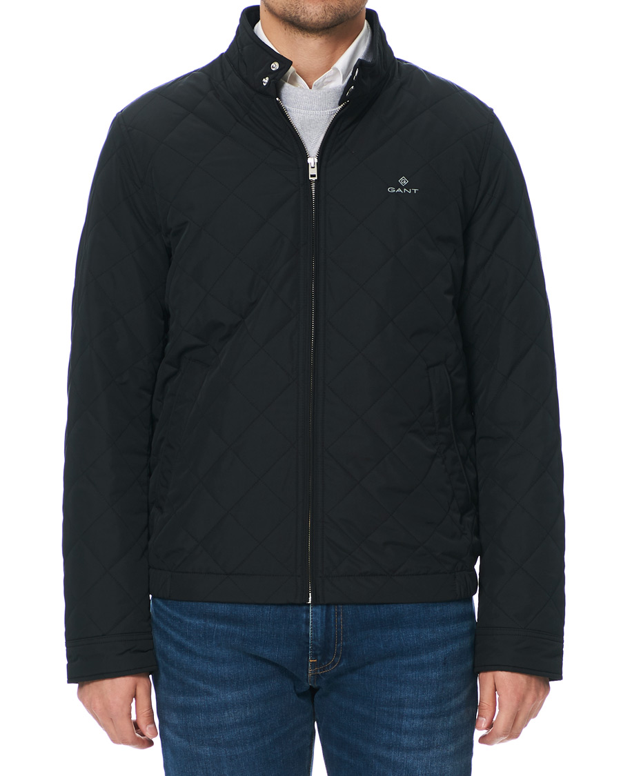 Herre | Jakker | GANT | The Quilted Windcheater Jacket Black