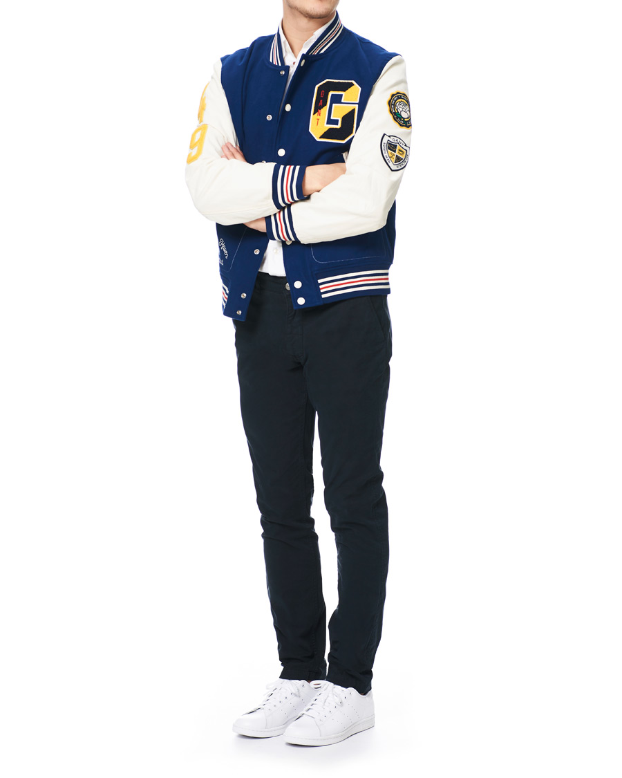 Herre | Jakker | GANT | Spring Varsity Jacket Deep Blue