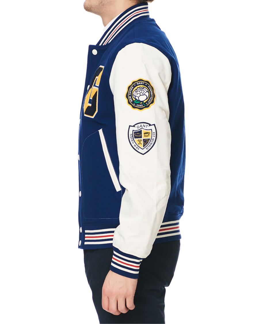 Herre | Jakker | GANT | Spring Varsity Jacket Deep Blue