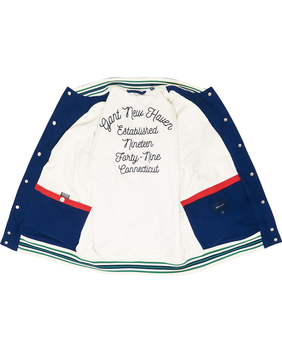 Herre | Jakker | GANT | Spring Varsity Jacket Deep Blue