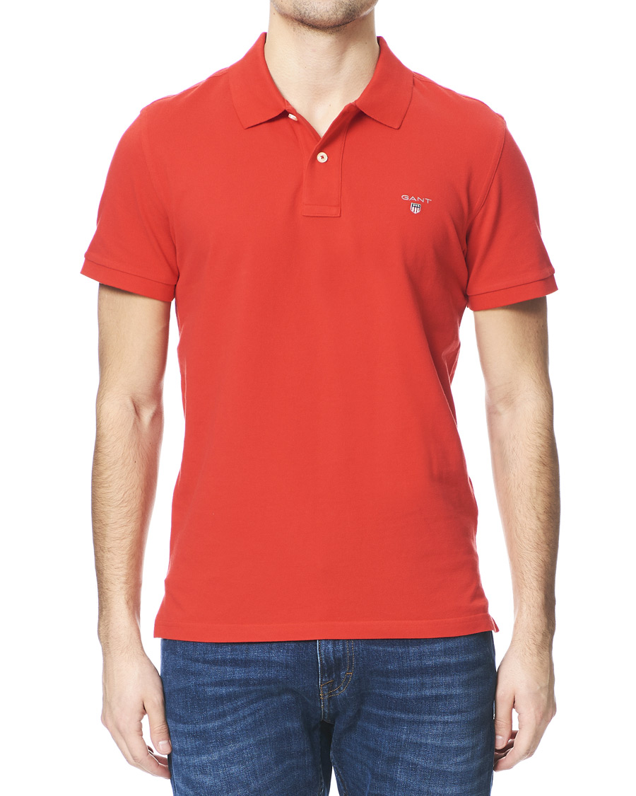 Herre | Pikéer | GANT | The Original Polo Bright Red