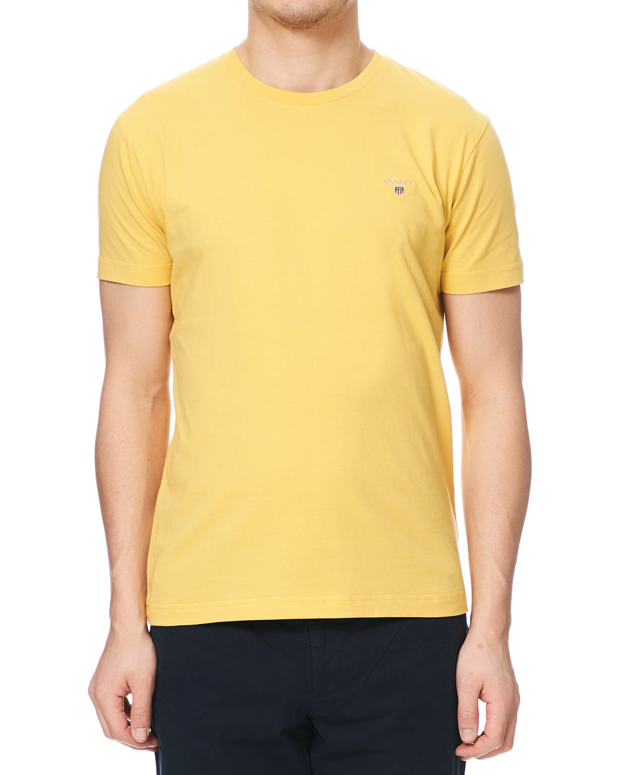 Herre | T-Shirts | GANT | The Original Tee Mimosa Yellow