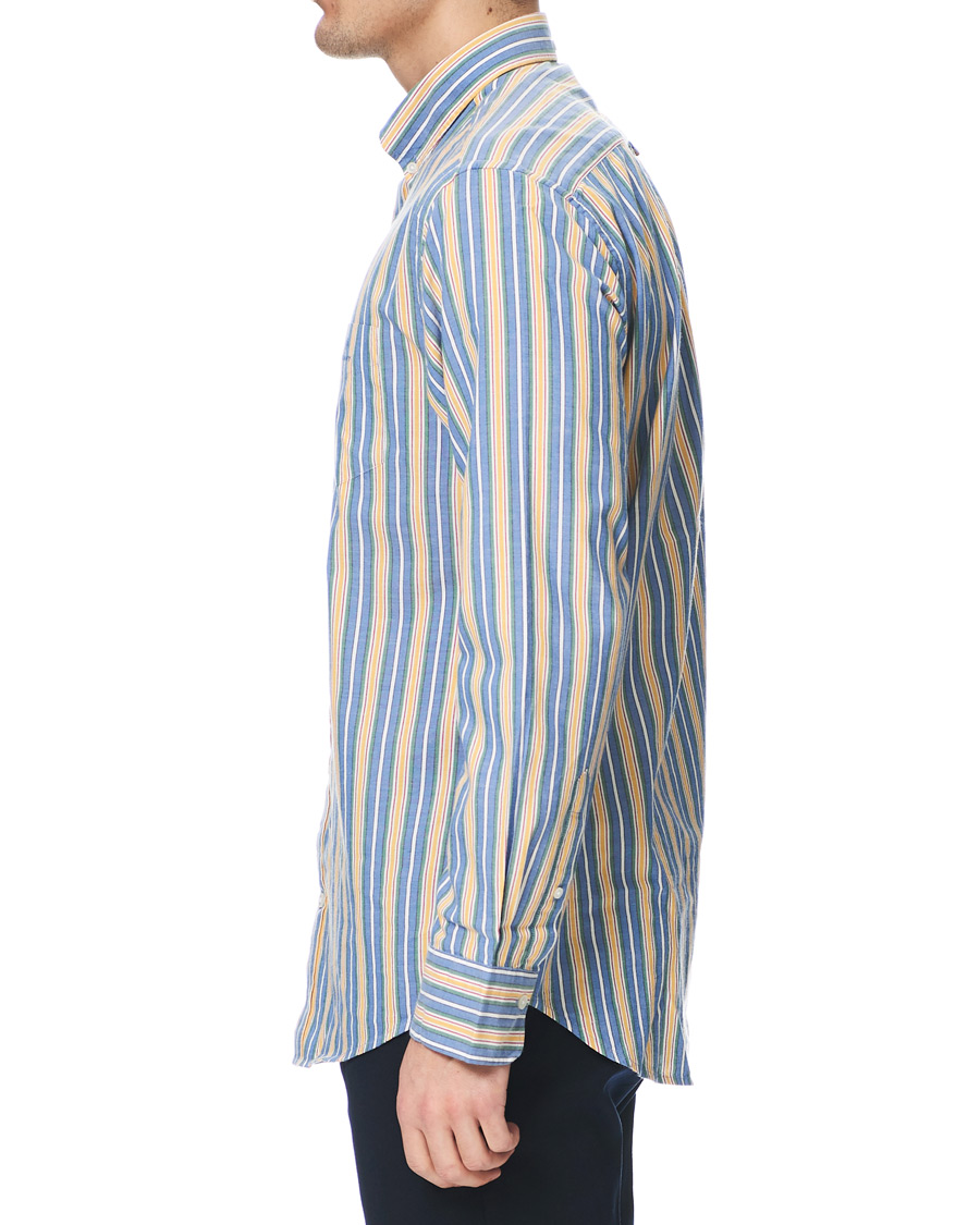 Herre | Skjorter | GANT | Windblown Oxford Stripe Shirt Bright Cobolt