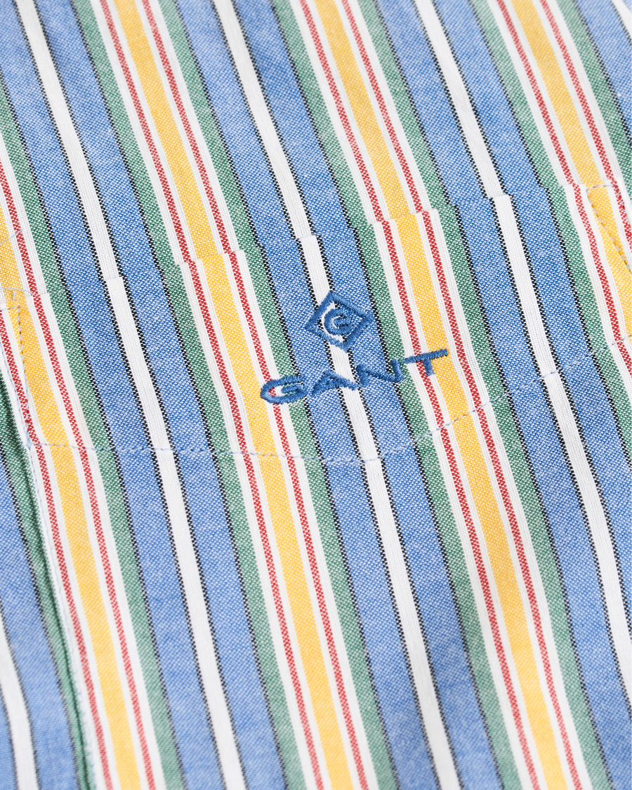 Herre | Skjorter | GANT | Windblown Oxford Stripe Shirt Bright Cobolt