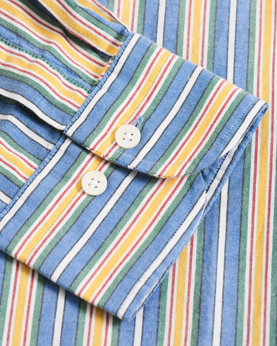 Herre | Skjorter | GANT | Windblown Oxford Stripe Shirt Bright Cobolt