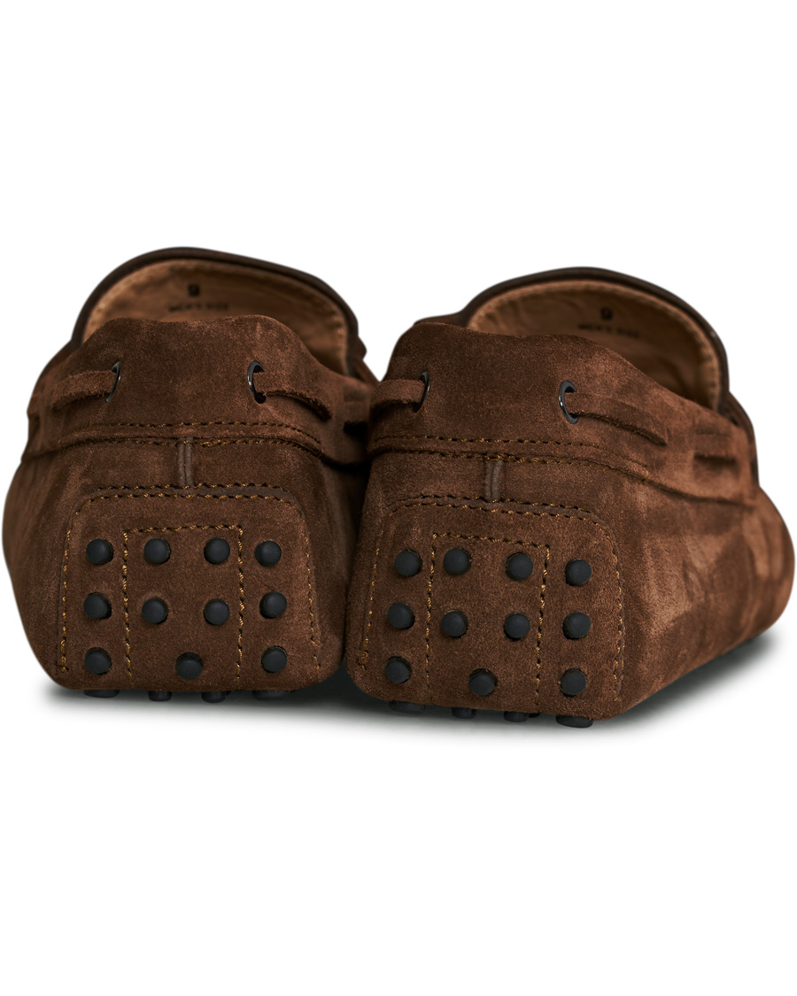 Herre | Tod's Laccetto Gommino Carshoe Light Brown Suede | Tod's | Laccetto Gommino Carshoe Light Brown Suede