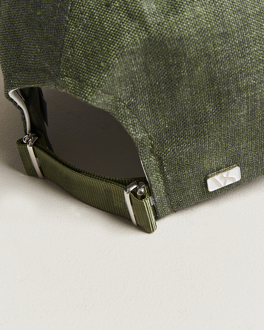 Herre | Hatter og capser | Varsity Headwear | Linen Baseball Cap French Olive