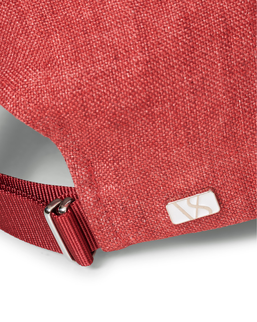 Herre | Varsity Headwear Linen Baseball Cap Amaranth Red | Varsity Headwear | Linen Baseball Cap Amaranth Red