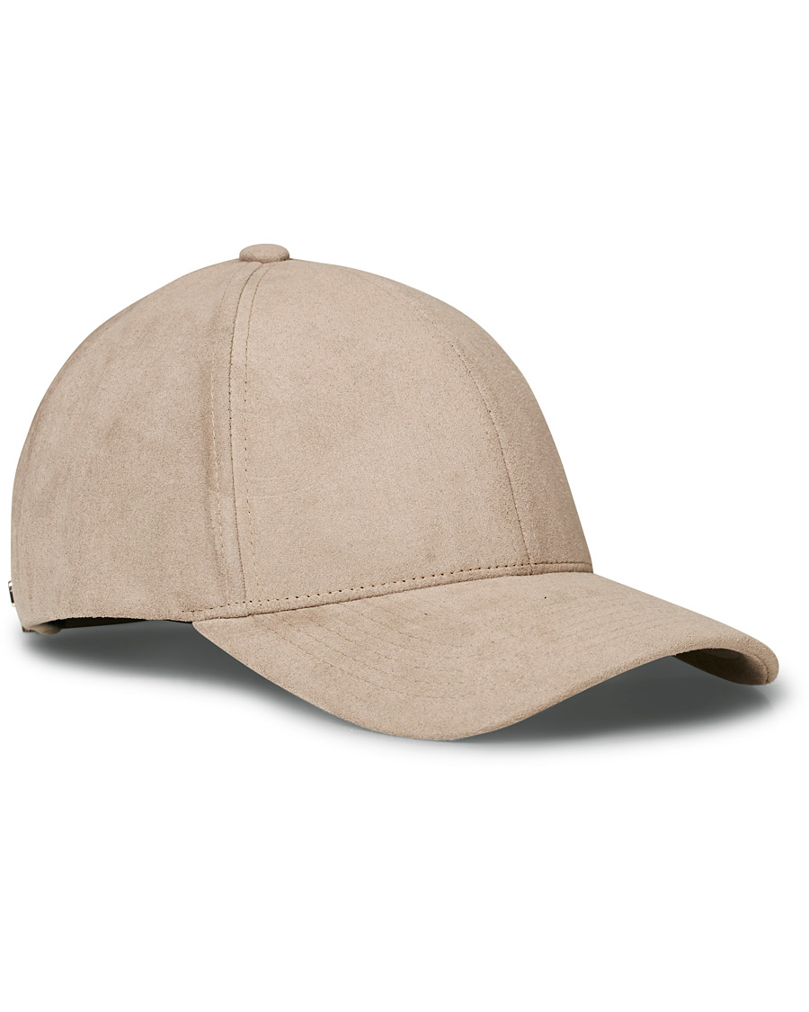 Herre | Varsity Headwear Alcantara Baseball Cap Stone Beige | Varsity Headwear | Alcantara Baseball Cap Stone Beige