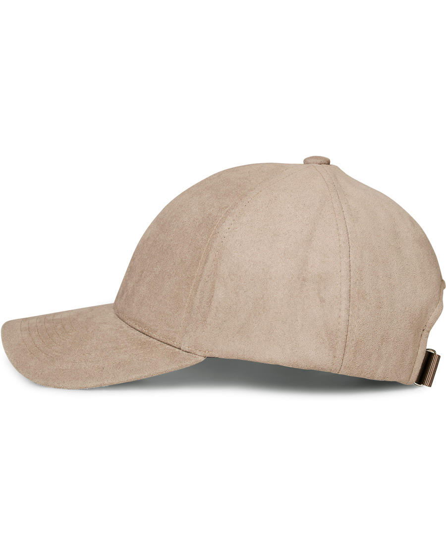 Herre | Varsity Headwear Alcantara Baseball Cap Stone Beige | Varsity Headwear | Alcantara Baseball Cap Stone Beige