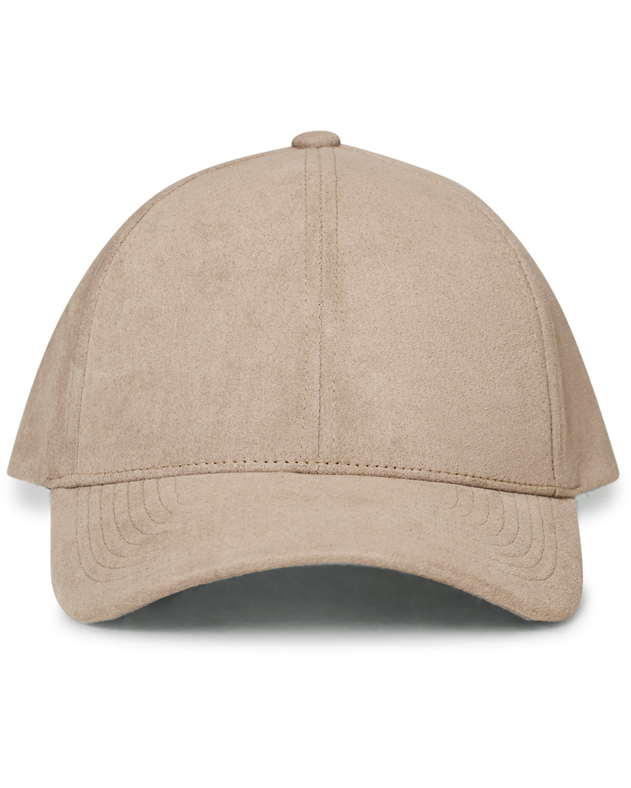Herre | Varsity Headwear Alcantara Baseball Cap Stone Beige | Varsity Headwear | Alcantara Baseball Cap Stone Beige