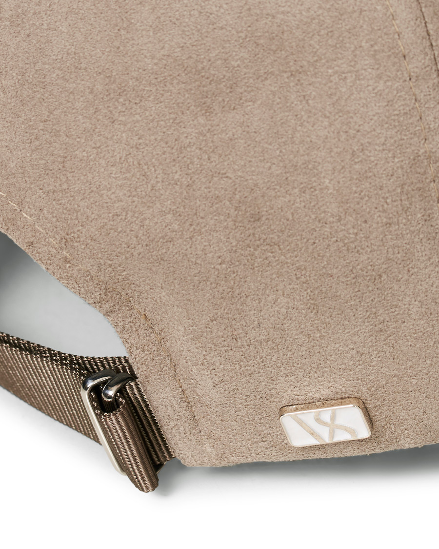 Herre | Varsity Headwear Alcantara Baseball Cap Stone Beige | Varsity Headwear | Alcantara Baseball Cap Stone Beige