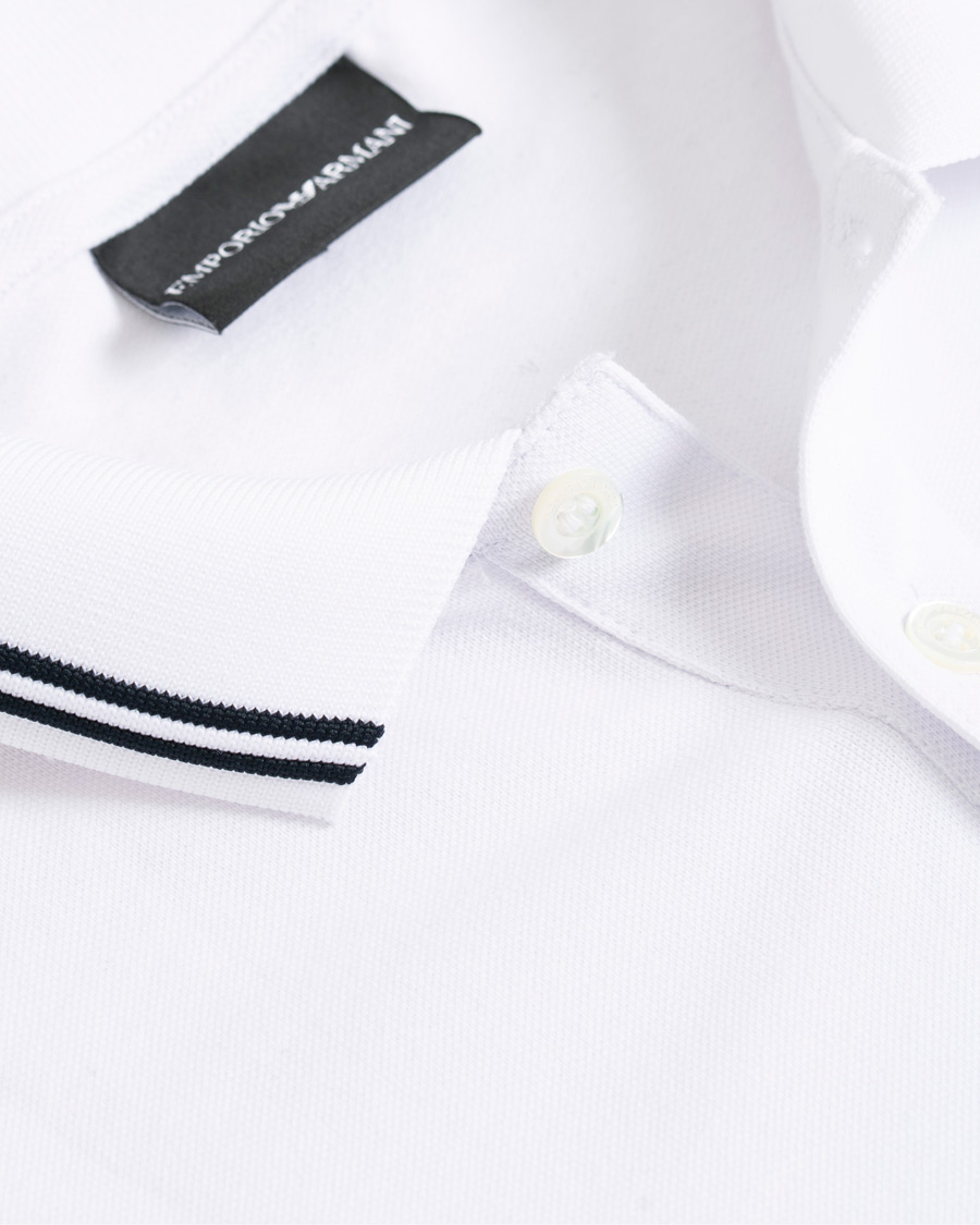 Herre | Gensere | Emporio Armani | Long Sleeve Polo White