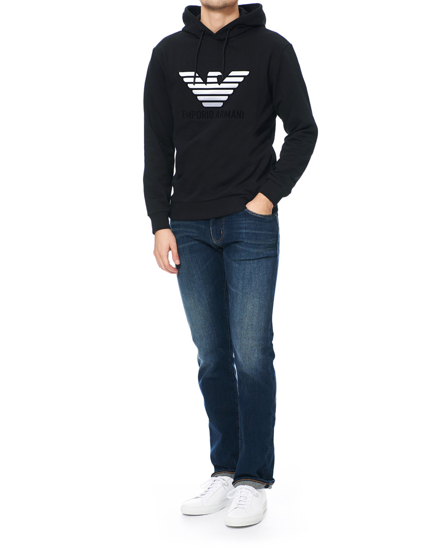 Herre | Gensere | Emporio Armani | Eagle Hoodie Black