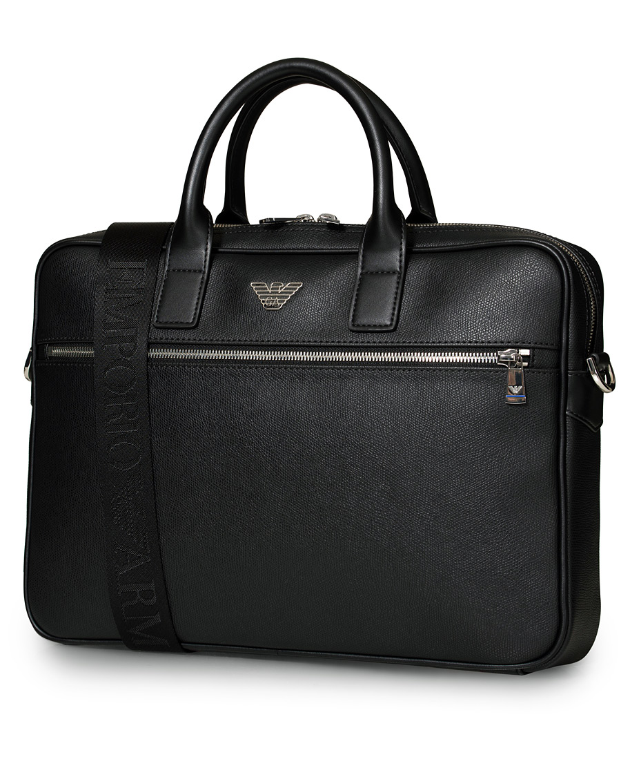 Herre | Emporio Armani Computer Bag Black | Emporio Armani | Computer Bag Black