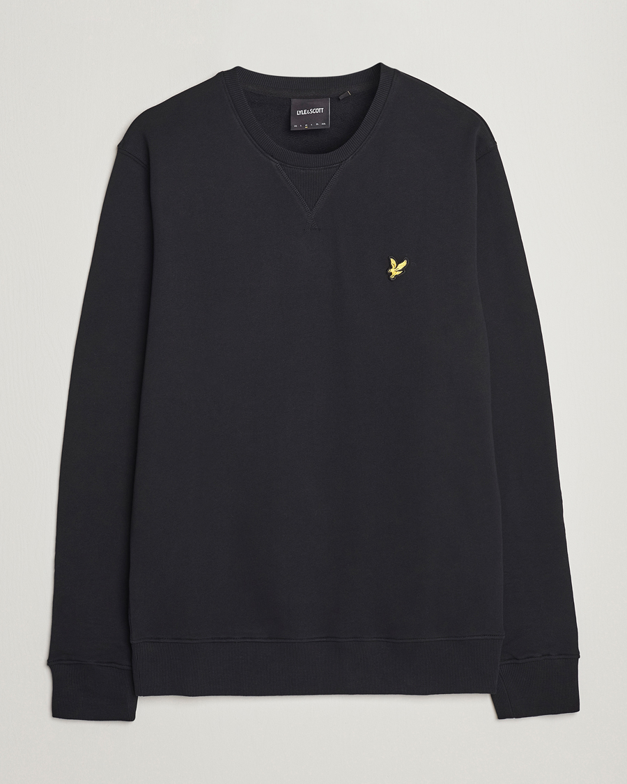 Herre | Gensere | Lyle & Scott | Crew Neck Sweatshirt Jet Black