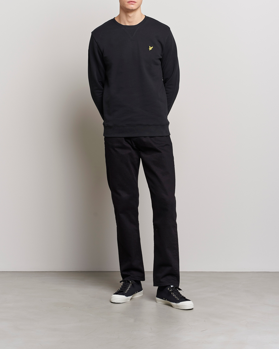 Herre | Gensere | Lyle & Scott | Crew Neck Sweatshirt Jet Black