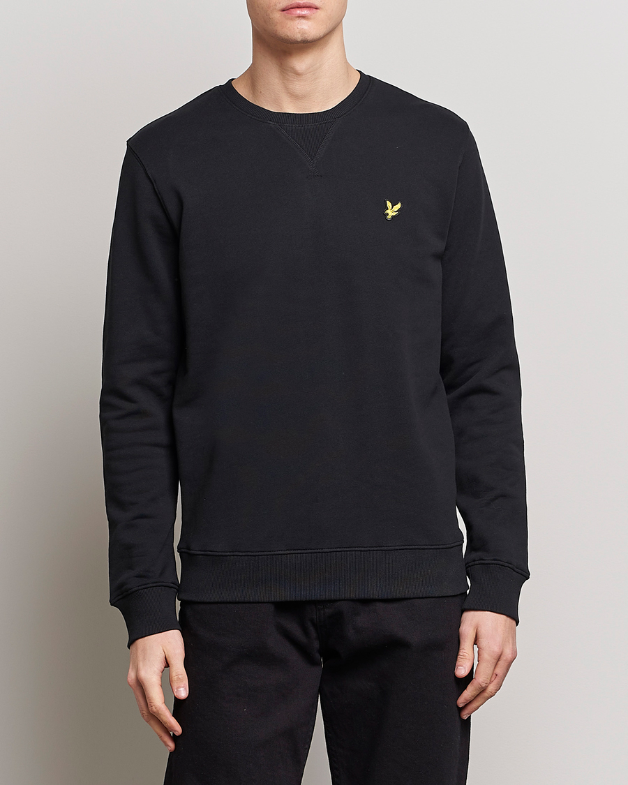 Herre | Gensere | Lyle & Scott | Crew Neck Sweatshirt Jet Black