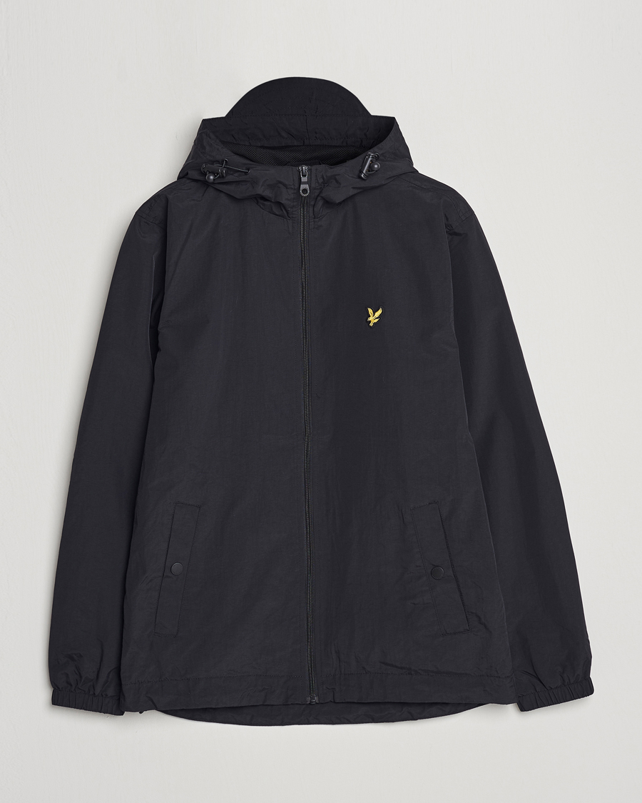 Herre | Jakker | Lyle & Scott | Zip Through Hooded Jacket Jet Black
