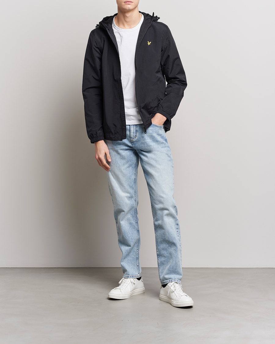 Herre | Jakker | Lyle & Scott | Zip Through Hooded Jacket Jet Black