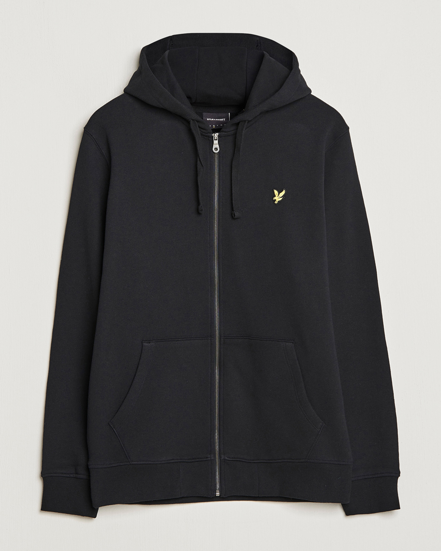 Herre | Gensere | Lyle & Scott | Full Zip Hoodie Jet Black