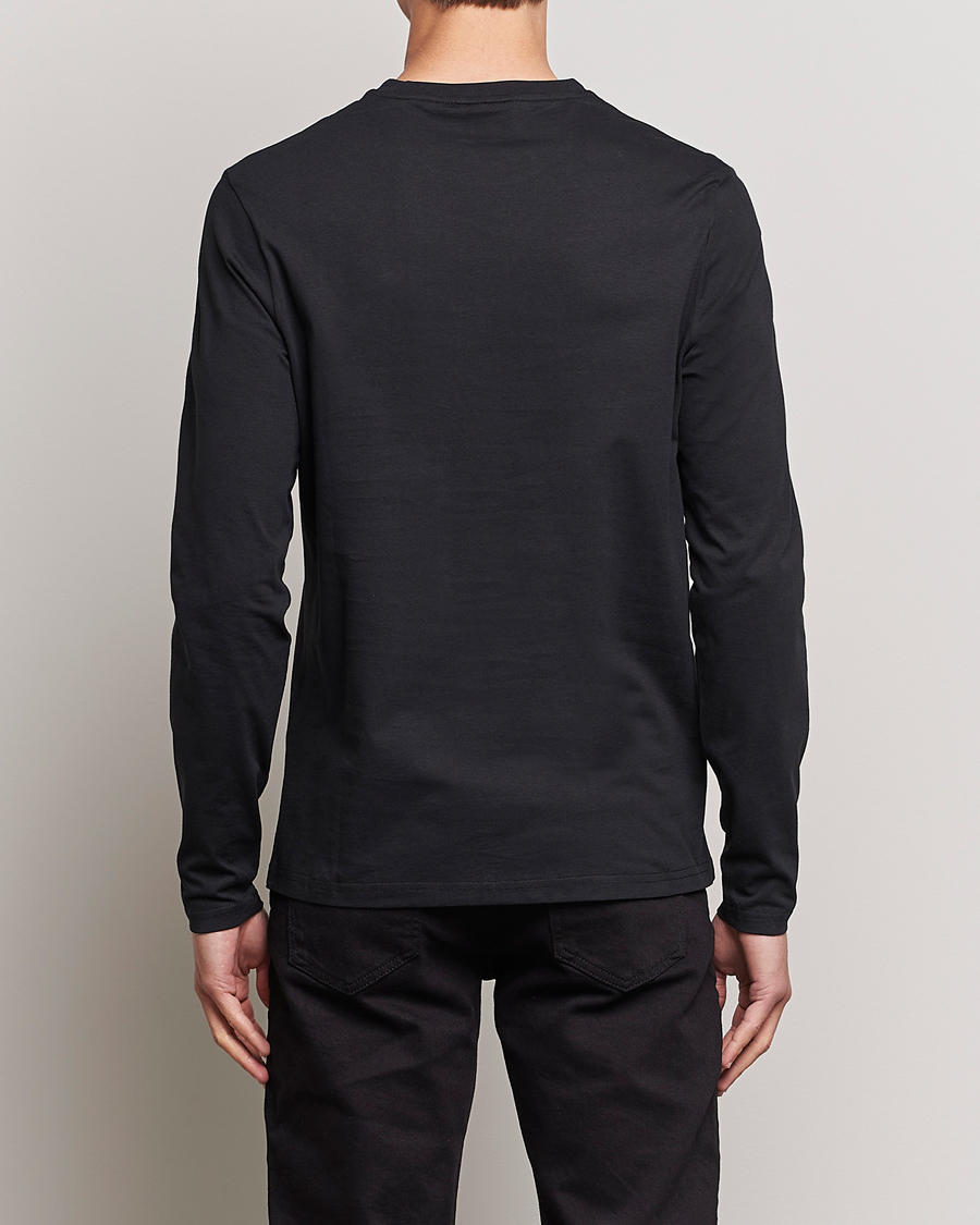 Herre | T-Shirts | Lyle & Scott | Long Sleeve Crew Neck T-Shirt Jet Black