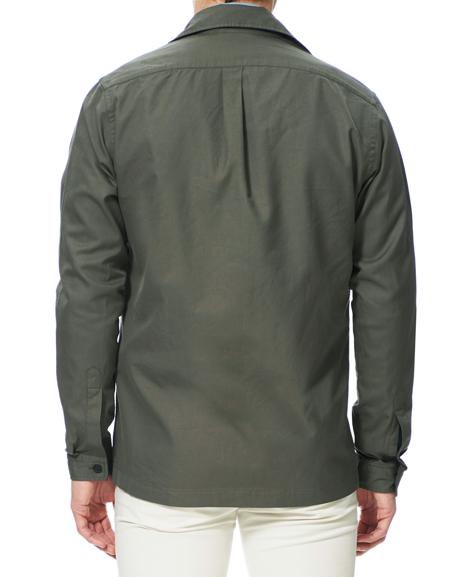 Herre | Skjorter | Eton | Heavy Twill Overshirt Green