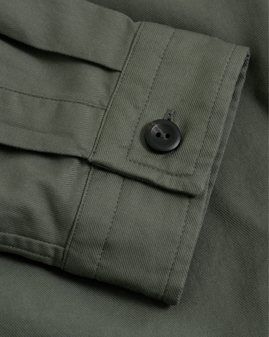 Herre | Skjorter | Eton | Heavy Twill Overshirt Green