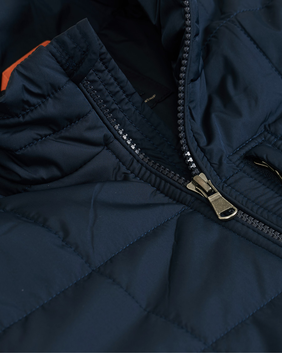Herre | Jakker | Morris | Quilted Crew Jacket Navy