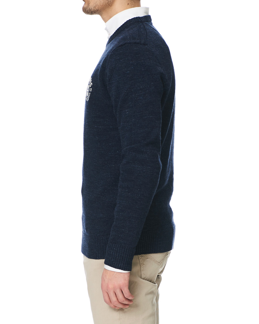 Herre | Gensere | Morris | Leron Knitted O-Neck Navy