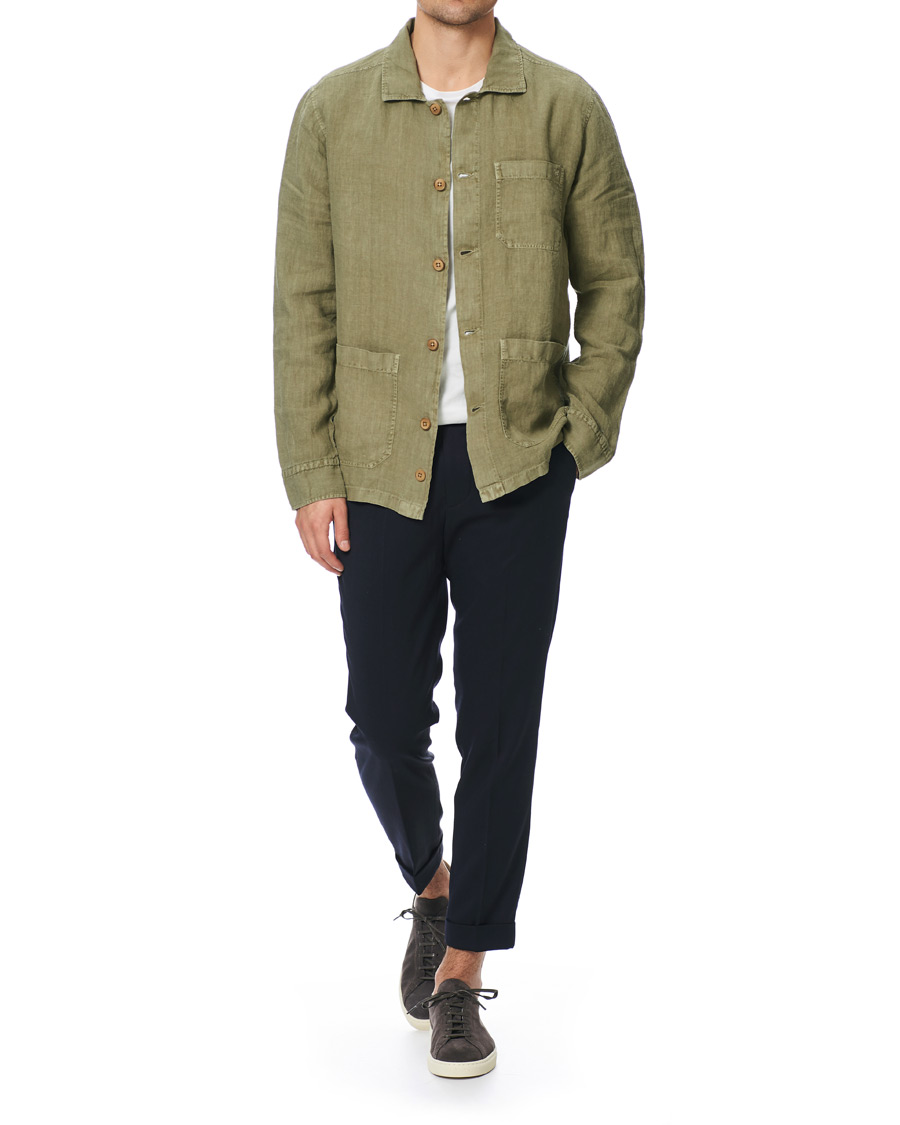 Herre | Skjorter | Morris | Ethan Overshirt Jacket Olive