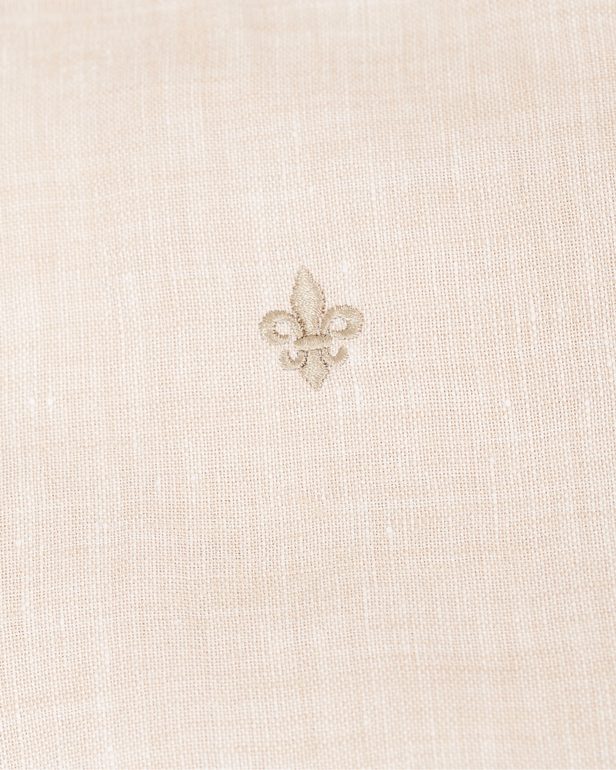 Herre | Skjorter | Morris | Douglas Short Sleeve Linen Shirt Khaki