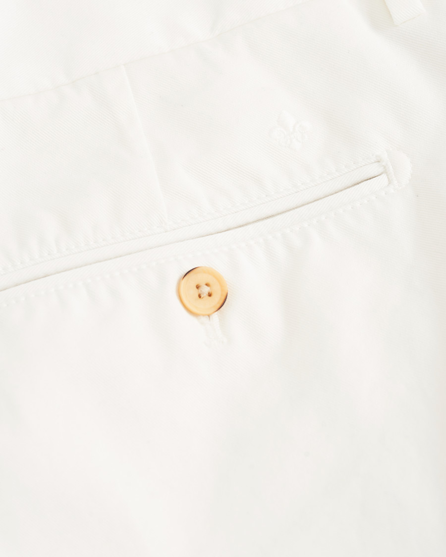 Herre | Bukser | Morris | Bernard Pleated Turn Up Trousers Off White