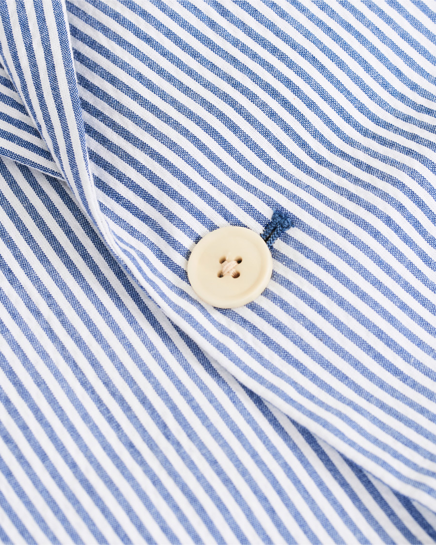 Herre | Dressjakker | Morris | Resort Striped Seersucker Balzer Blue/White